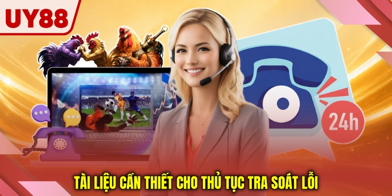 Tài liệu cần thiết cho thủ tục tra soát lỗi Tài liệu cần thiết cho thủ tục tra soát lỗi